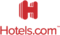 Hotels.com logo.