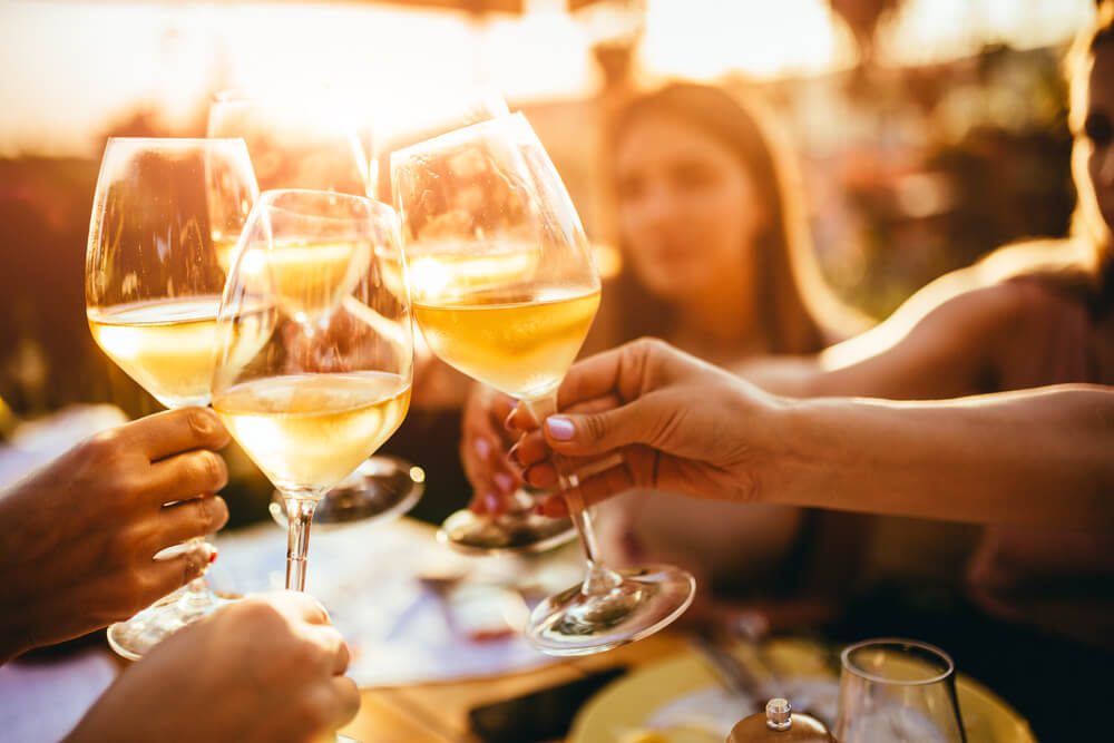 A group of friends enjoying Wine Road 290